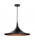 Lámpara Colgante BAUCHI 1xE27 Negro/Oro