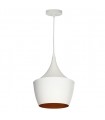 Lámpara Colgante GOMBE 1xE27 Blanco/Oro