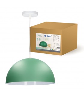 Lámpara Colgante ABALA Ø300 1xE27 Verde