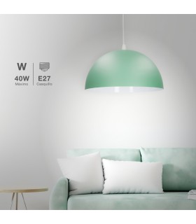 Lámpara Colgante ABALA Ø400 1xE27 Verde
