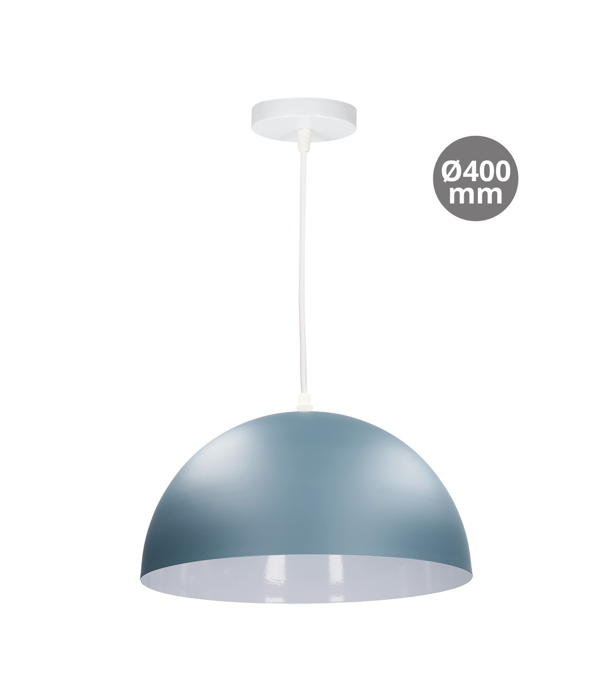 Lámpara Colgante ABALA Ø400 1xE27 Azul
