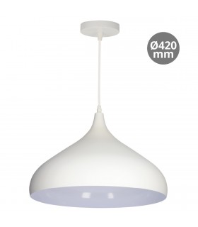 Lámpara Colgante NOLA Ø420 1xE27 Blanco
