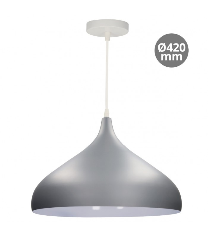 Lámpara Colgante NOLA Ø420 1xE27 Gris