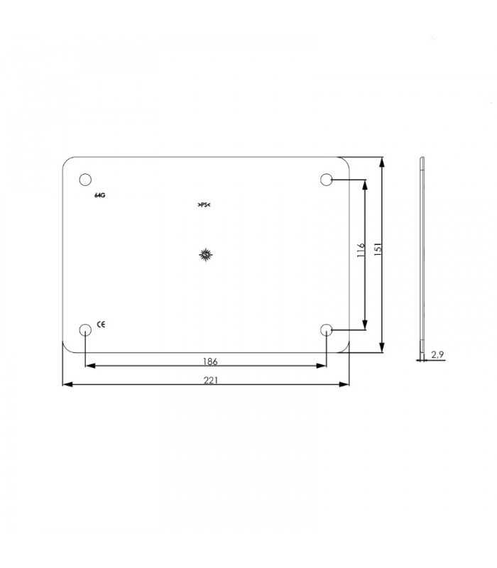 Tapa con tornillos para caja Ref. SOL314