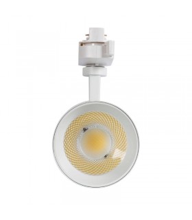 Foco Carril Monofásico ZIOX 20W 2000Lm 36º Blanco Regulable