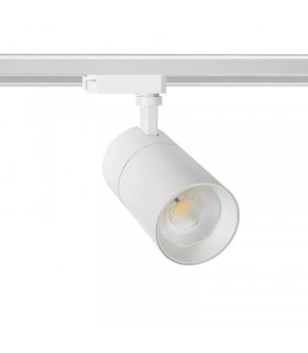 Foco Carril Monofásico ZIOX 20W 2000Lm 36º Blanco Regulable