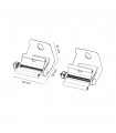 Pack 2 Clip de Sujeción Negro Para Perfil LM3698