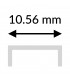 Funda Difusor de Silicona Para Perfil Lm3842 -40 Metros-