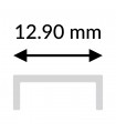 Funda Difusor de Silicona Para Perfil Lm3844 -40 Metros-