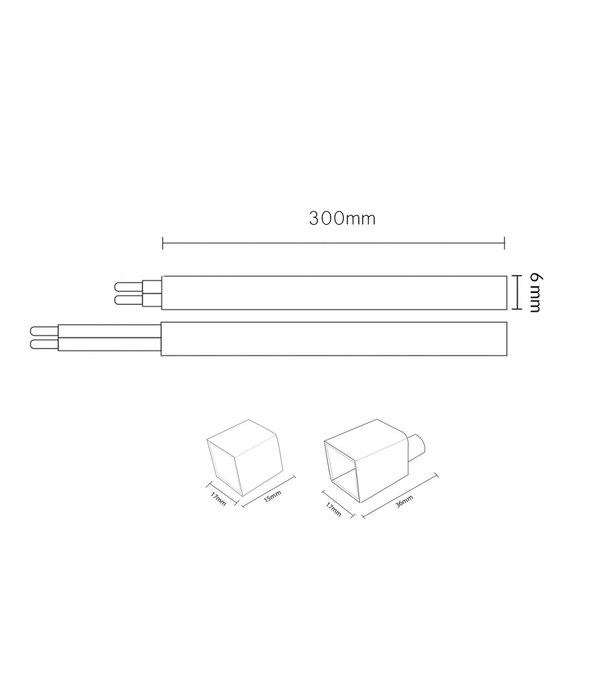 Cable Adaptador Para Bañador Neón Led Flexible