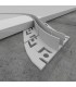 Perfil Aluminio Flexible PLOF Empotrar Obra -2 Metros-