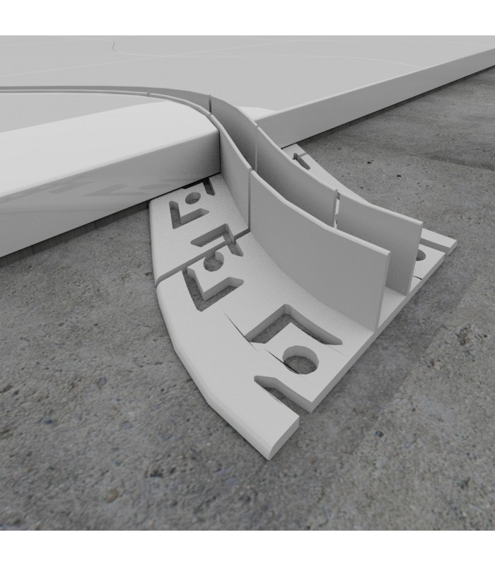 Perfil Aluminio Flexible PLOF Empotrar Obra -2 Metros-