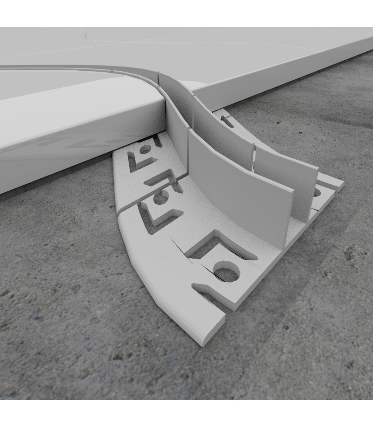 Perfil Aluminio Flexible PLOF Empotrar Obra -2 Metros-