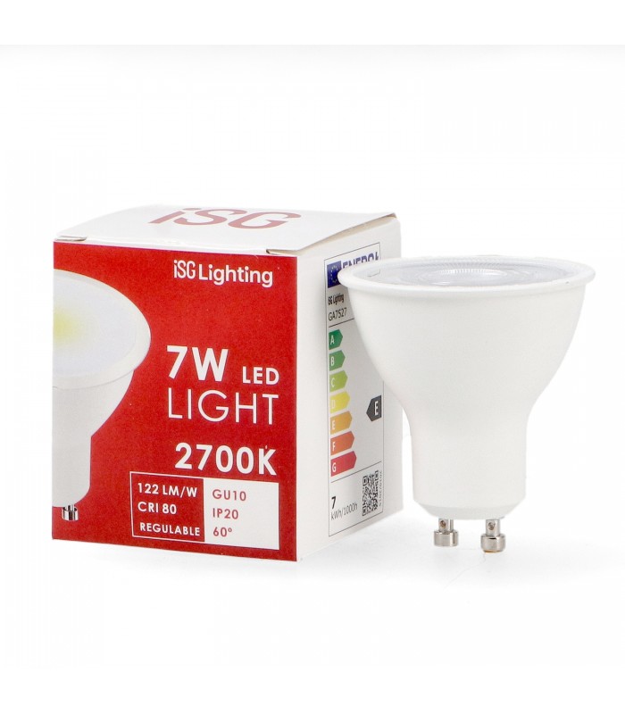 Dicroica Led PRO GU10 7W 854Lm 60º Regulable