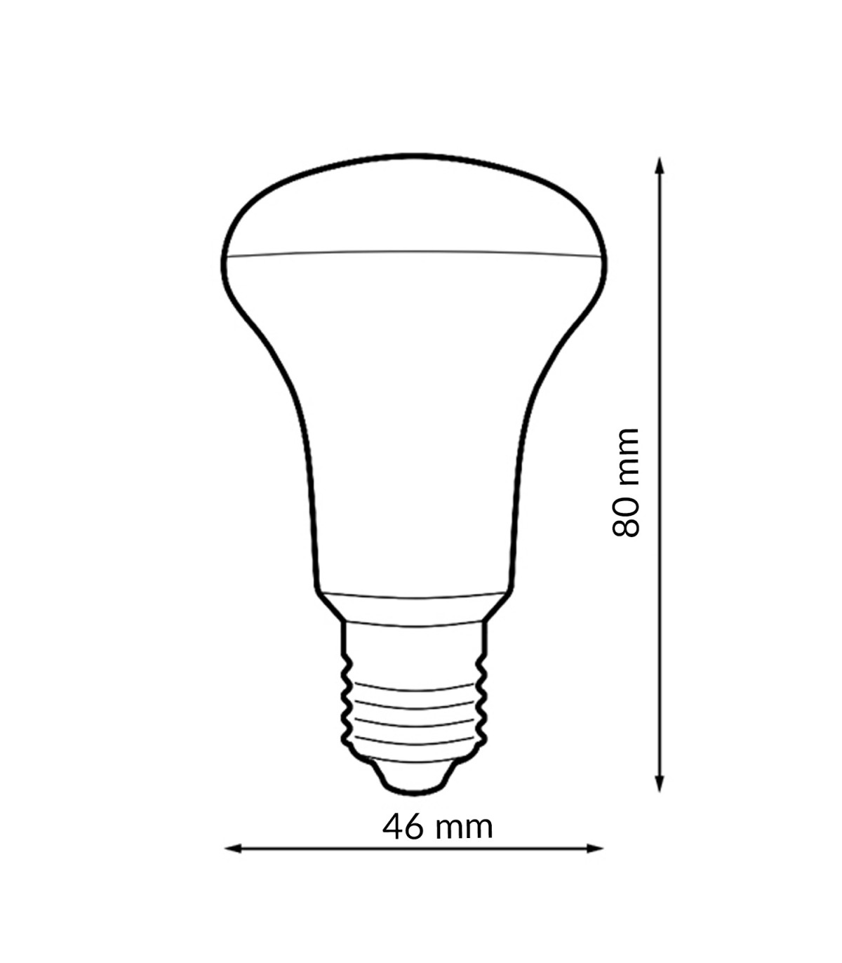 Reflectora Led PRO R50 6W 732LM 200º E14