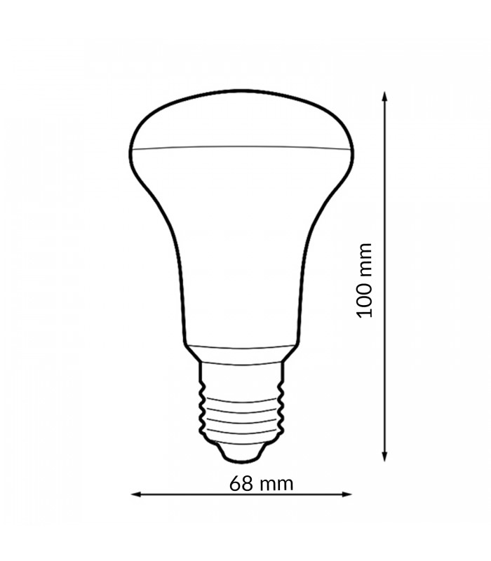 Reflectora Led PRO R63 9W 1098LM 200º E27