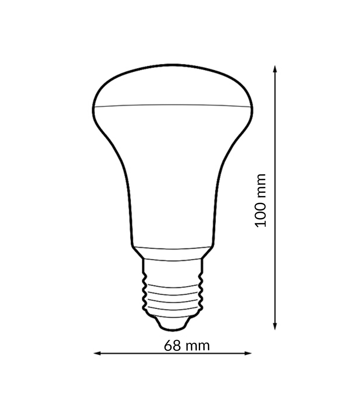 Reflectora Led PRO R63 9W 1098LM 200º E27