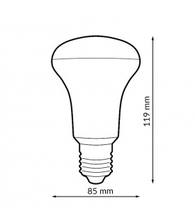 Reflectora Led PRO R80 12W 1464LM 200º E27