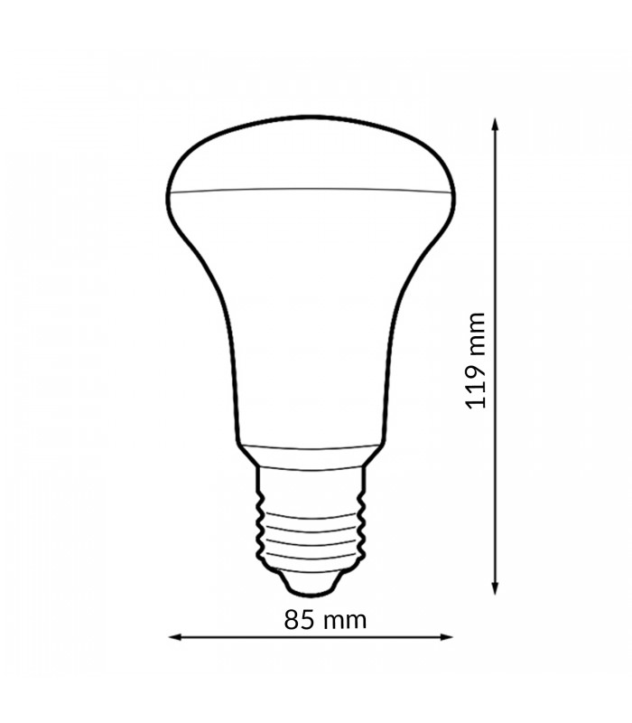 Reflectora Led PRO R80 12W 1464LM 200º E27