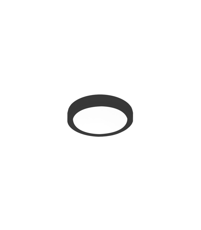 Plafón Superficie Led 7W 510LM 120º IP20 Redondo Negro CCT