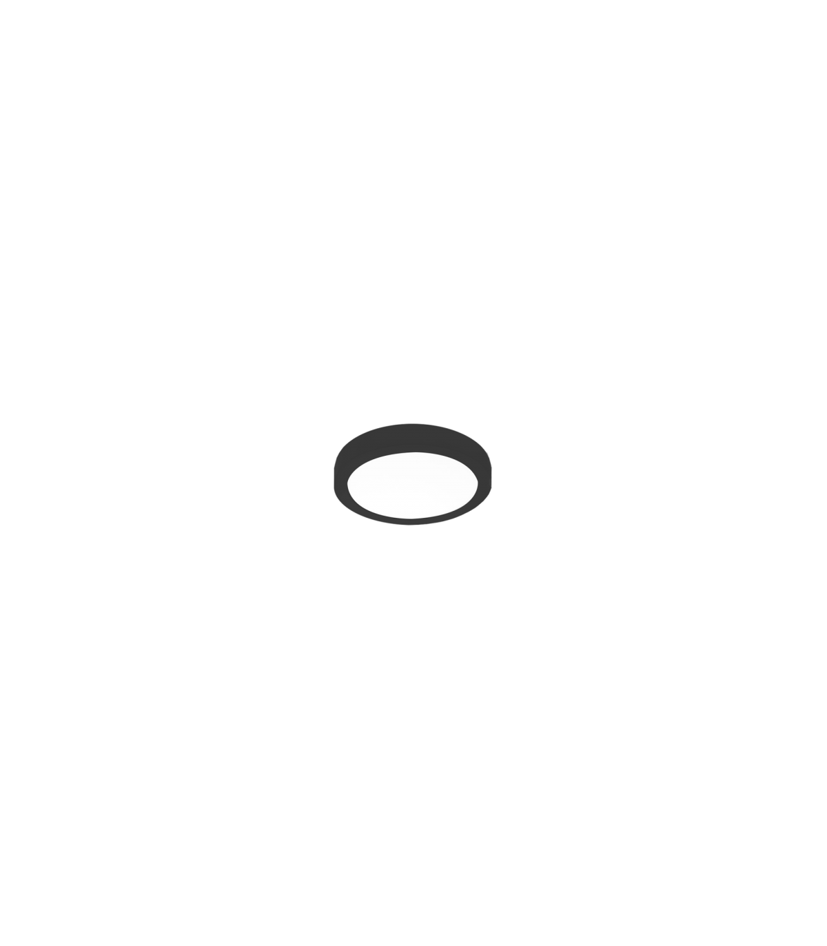 Plafón Superficie Led 7W 510LM 120º IP20 Redondo Negro CCT