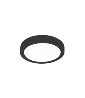 Plafón Superficie Led 13W 1020LM 120º IP20 Redondo Negro CCT