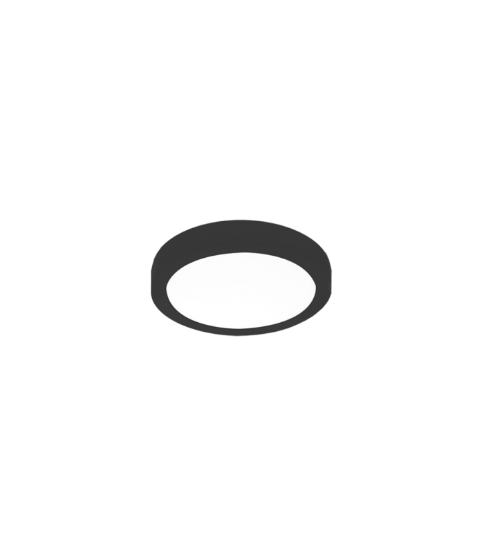 Plafón Superficie Led 13W 1020LM 120º IP20 Redondo Negro CCT