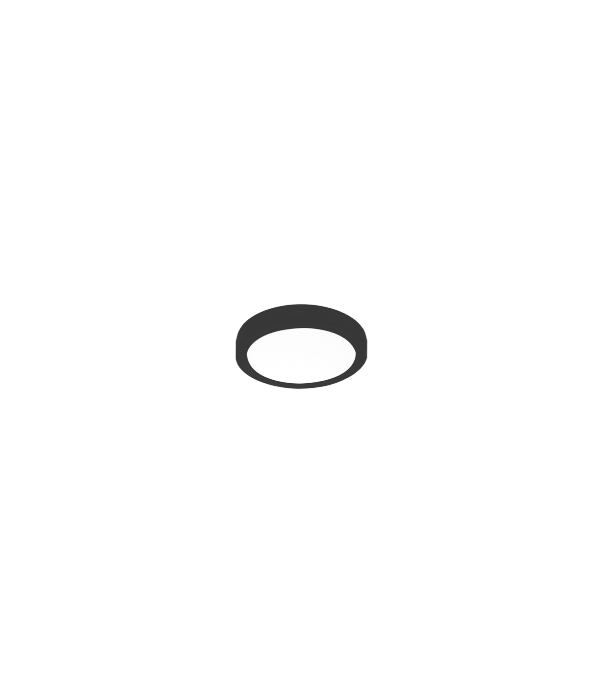 Plafón Superficie Led 13W 1020LM 120º IP20 Redondo Negro CCT