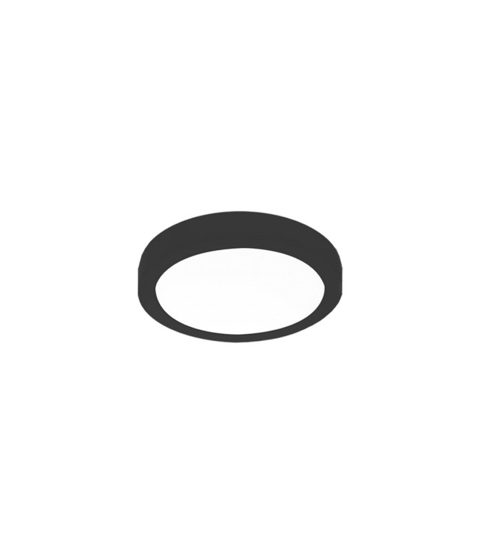 Plafón Superficie Led 18W 1540LM 120º IP20 Redondo Negro CCT