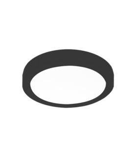 Plafón Superficie Led 25W 2450LM 120º IP20 Redondo Negro CCT