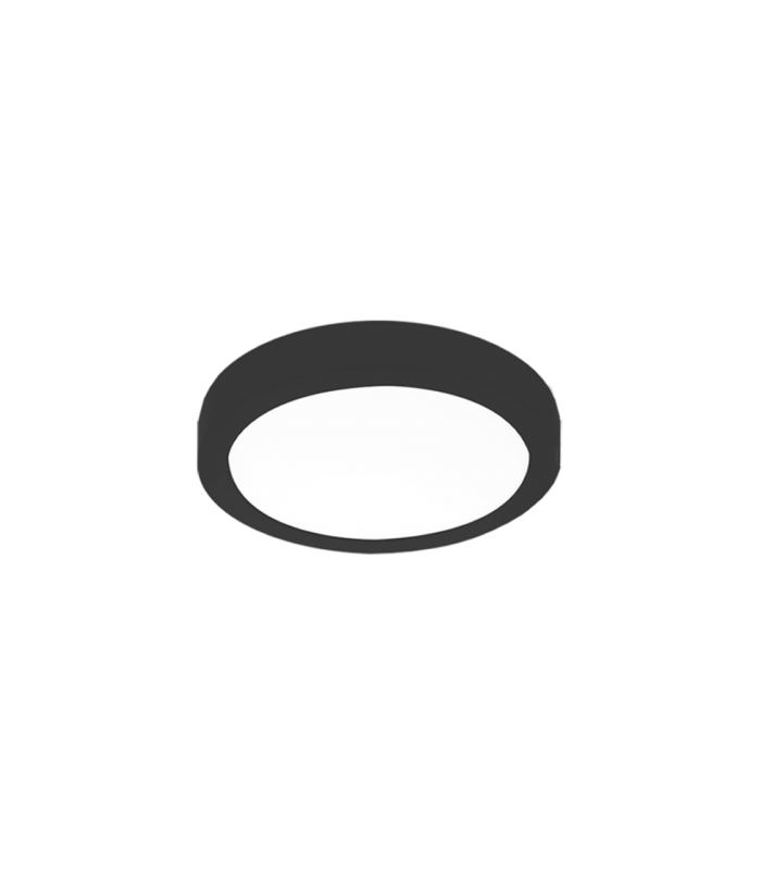 Plafón Superficie Led 25W 2450LM 120º IP20 Redondo Negro CCT