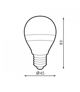 Pack-6 Bombillas Led 5W 450LM 200º E27