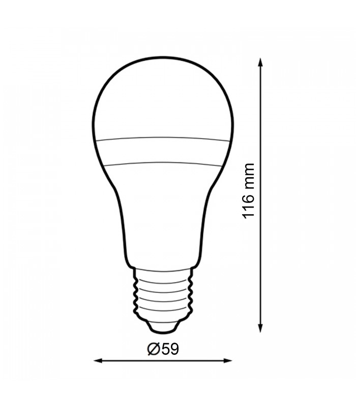 Pack-6 Bombillas Led 10W 820LM 200º E27