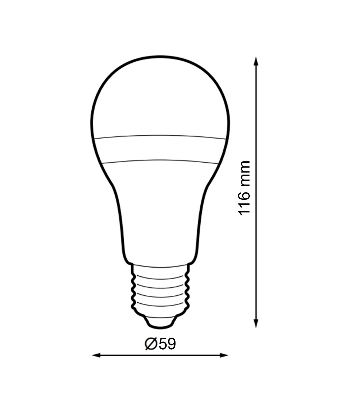 Pack-6 Bombillas Led 10W 820LM 200º E27