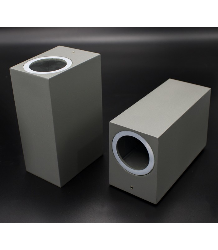 Aplique Pared Grey Kube 2xGU10 IP54