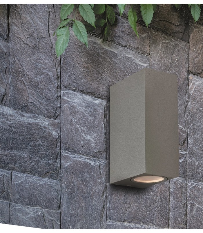 Aplique Pared Grey Kube 2xGU10 IP54