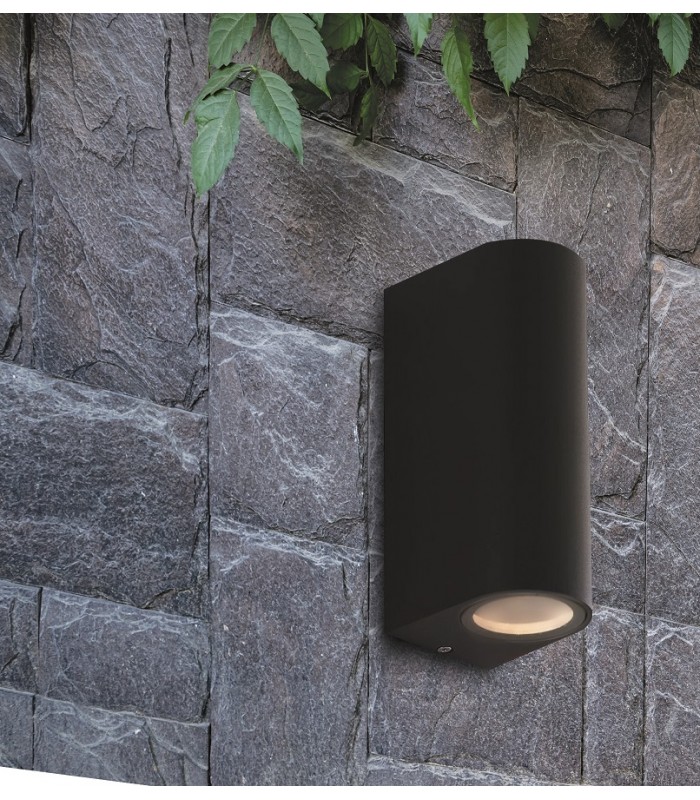 Aplique Pared BLack Middle 2xGU10 IP54