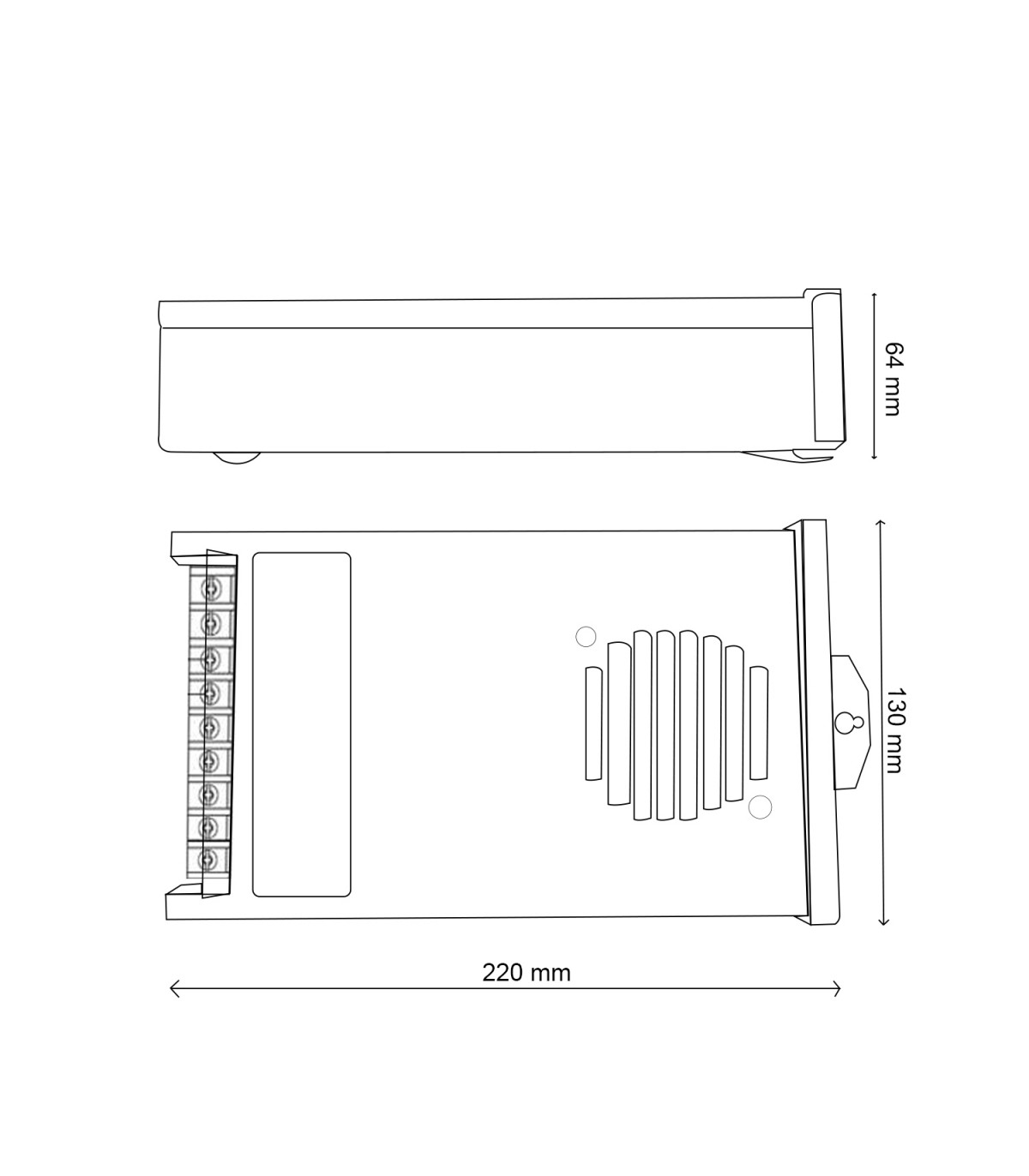 Fuente Alimentación 1000W (DC24V) 41.7A IP45