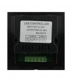 Controlador Empotrable Táctil RGB 12/24V 144/288W IP20 Negro
