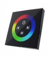 Controlador Empotrable Táctil RGB 12/24V 144/288W IP20 Negro