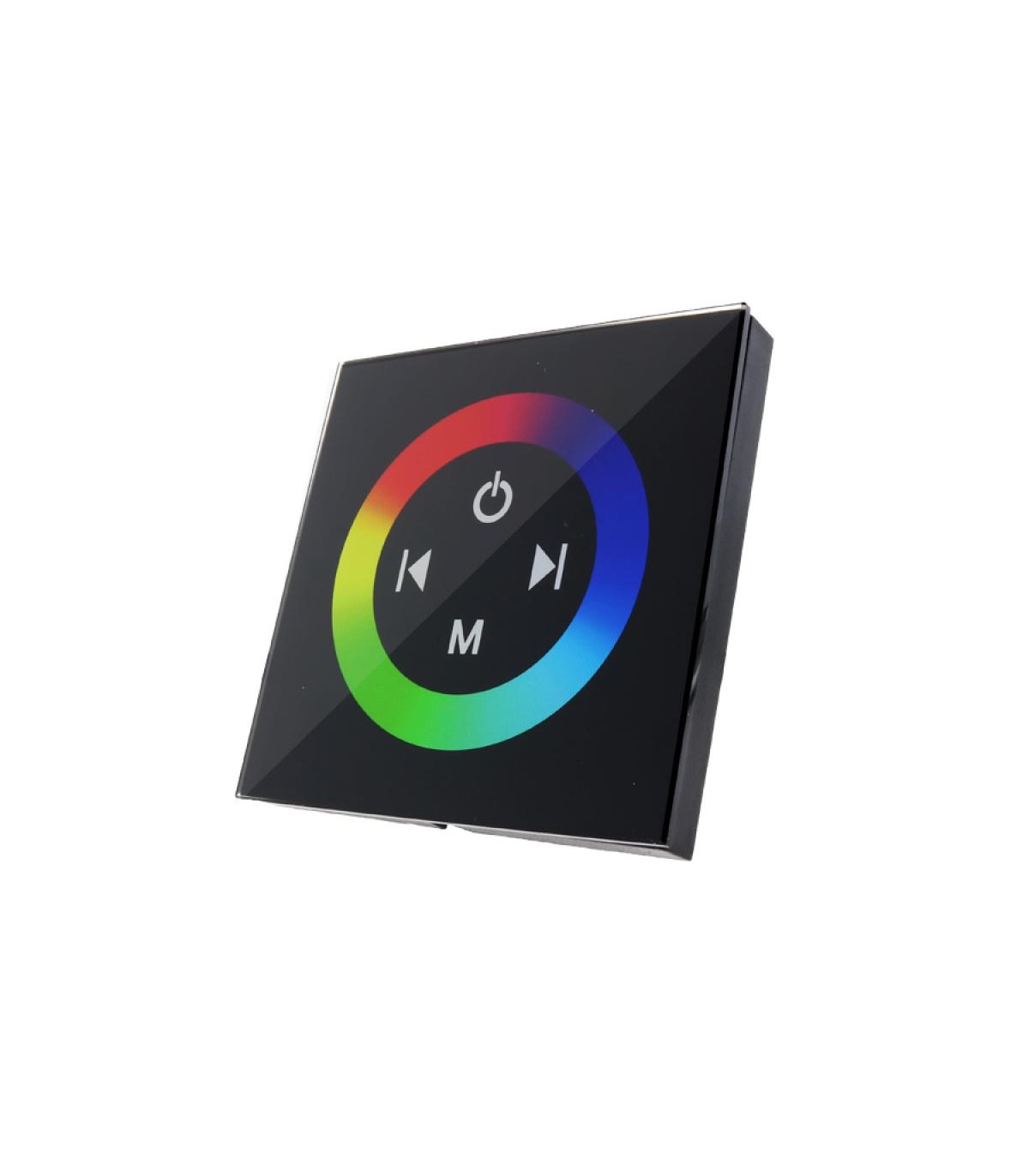 Controlador Empotrable Táctil RGB 12/24V 144/288W IP20 Negro