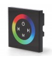 Controlador Empotrable Táctil RGB 12/24V 144/288W IP20 Negro