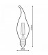 Bombilla Filamento LUXTAR Vela Viento 4W 430Lm 330º E14