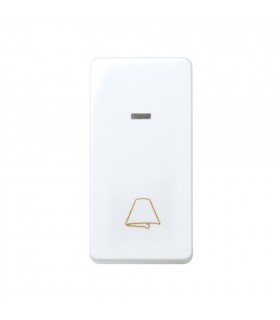 Pulsador Campana Con Luminoso Estrecho 10AX 250V Blanco Simon 27