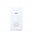 Pulsador Campana Con Luminoso Estrecho 10AX 250V Blanco Simon 27