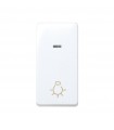 Pulsador Luz Con Luminoso Estrecho 10AX 250V Blanco Simon 27