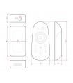 Controladora RGBW 12V-24V 288-576W IP25 Tactil