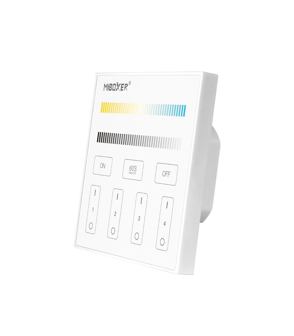 Mando de pared RF 4 Zonas 220V CCT MiBoxer T2