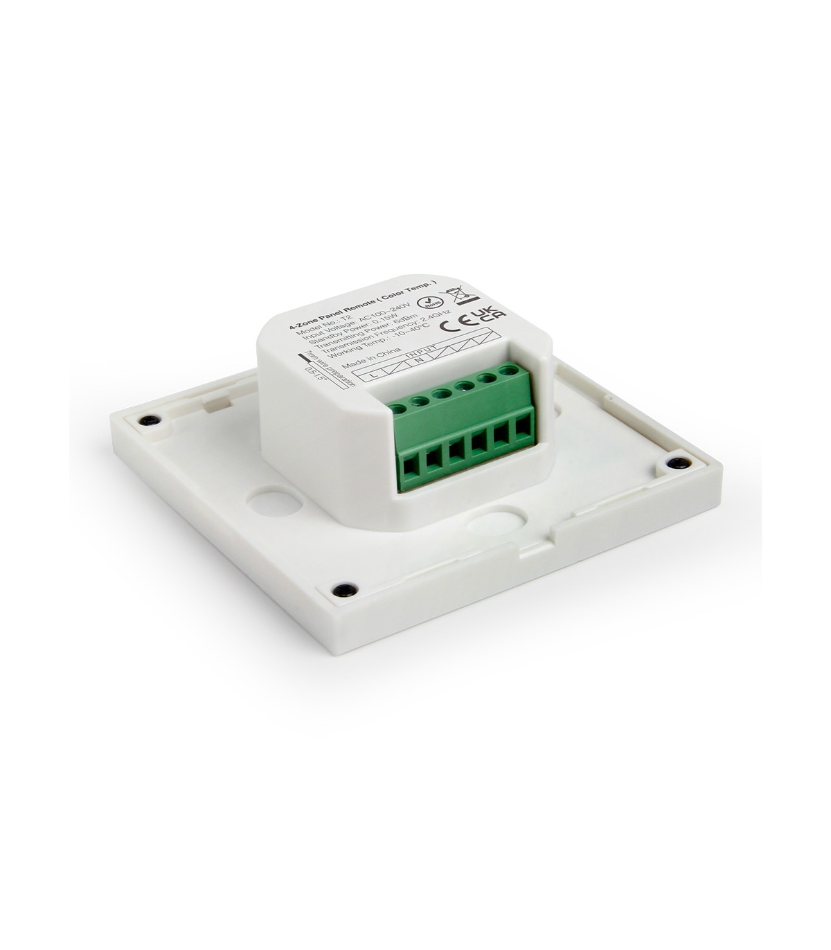 Mando de pared RF 4 Zonas 220V CCT MiBoxer T2