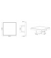 Mando de pared RF 4 Zonas 220V CCT MiBoxer T2